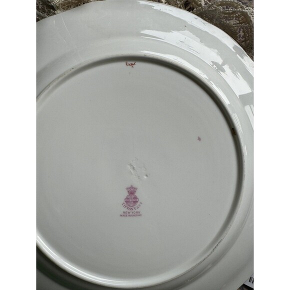 Set of 2 Antique Minton for Tiffany & Co Plates Gold Cobalt Bone China Numbered - Picture 8 of 16